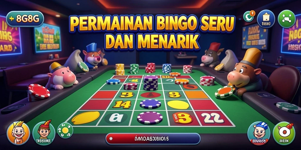 Tampilan gameplay seru di aplikasi Bingo 8G8G.