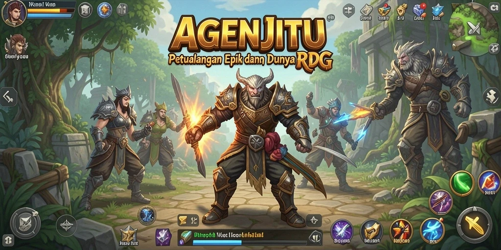 Tampilan menakjubkan dari gameplay RPG AGENJITU yang seru
