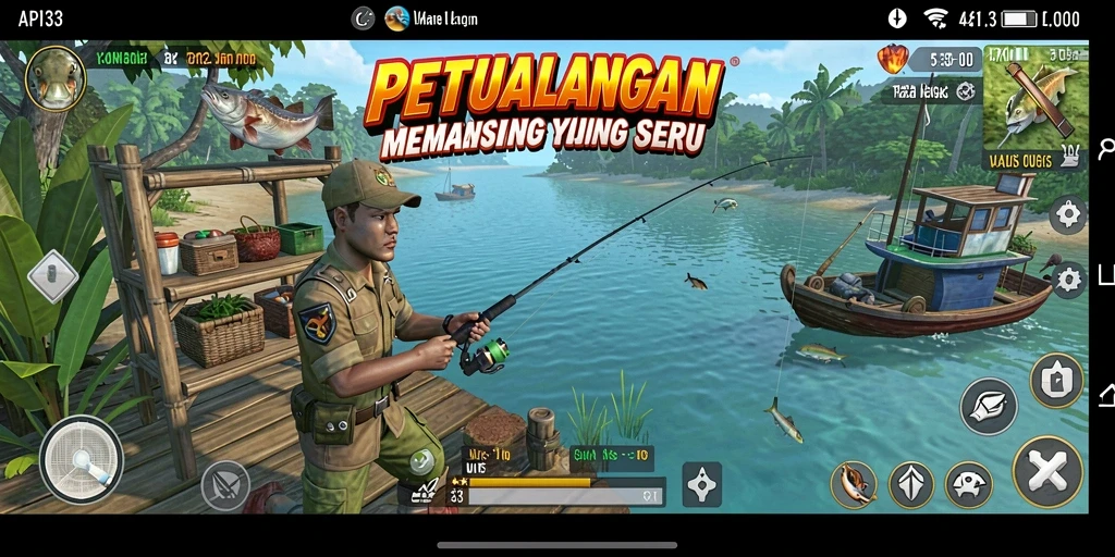 Gameplay seru memancing di API33 dengan grafis menawan.