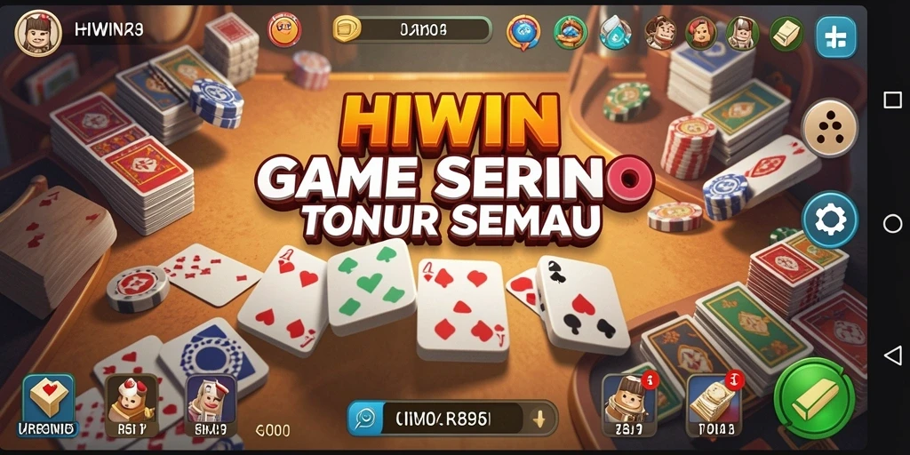 Tampilan gameplay HIWIN dalam permainan Domino yang seru.