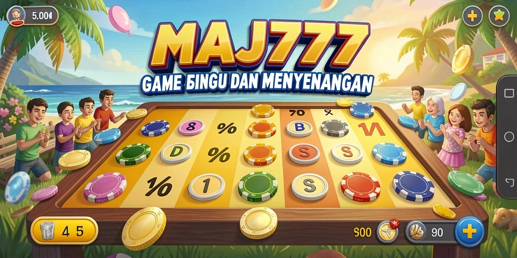 Tampilan gameplay bingo yang menarik dan interaktif di MAJ777.